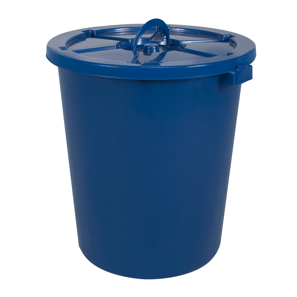 large water storage pail blue
