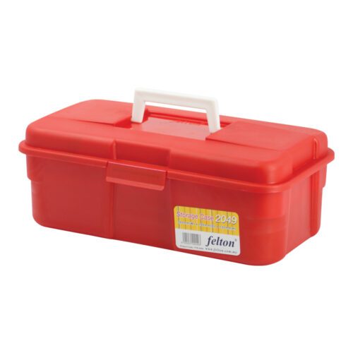 Plastic Storage Case Red