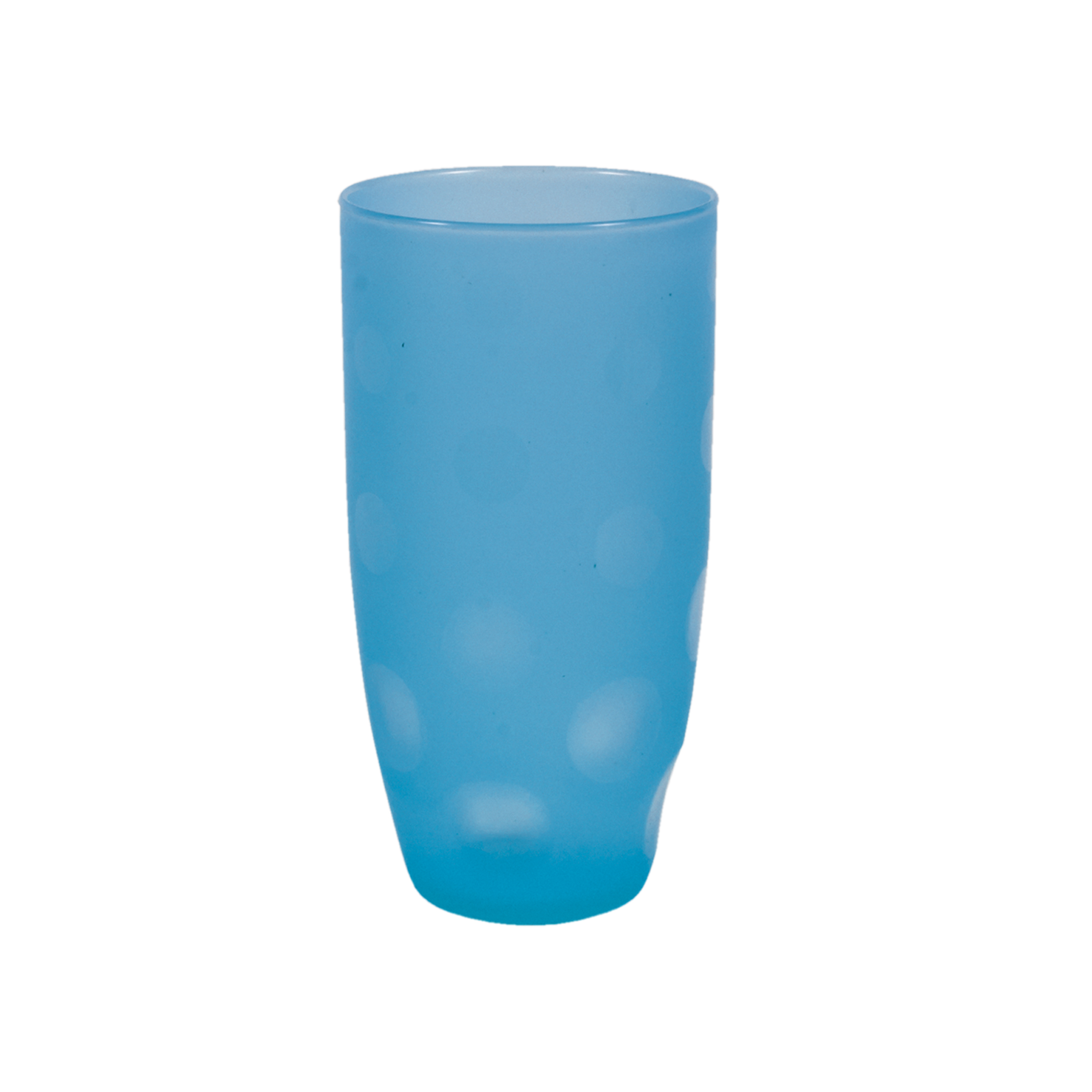 plastic glass blue transparent