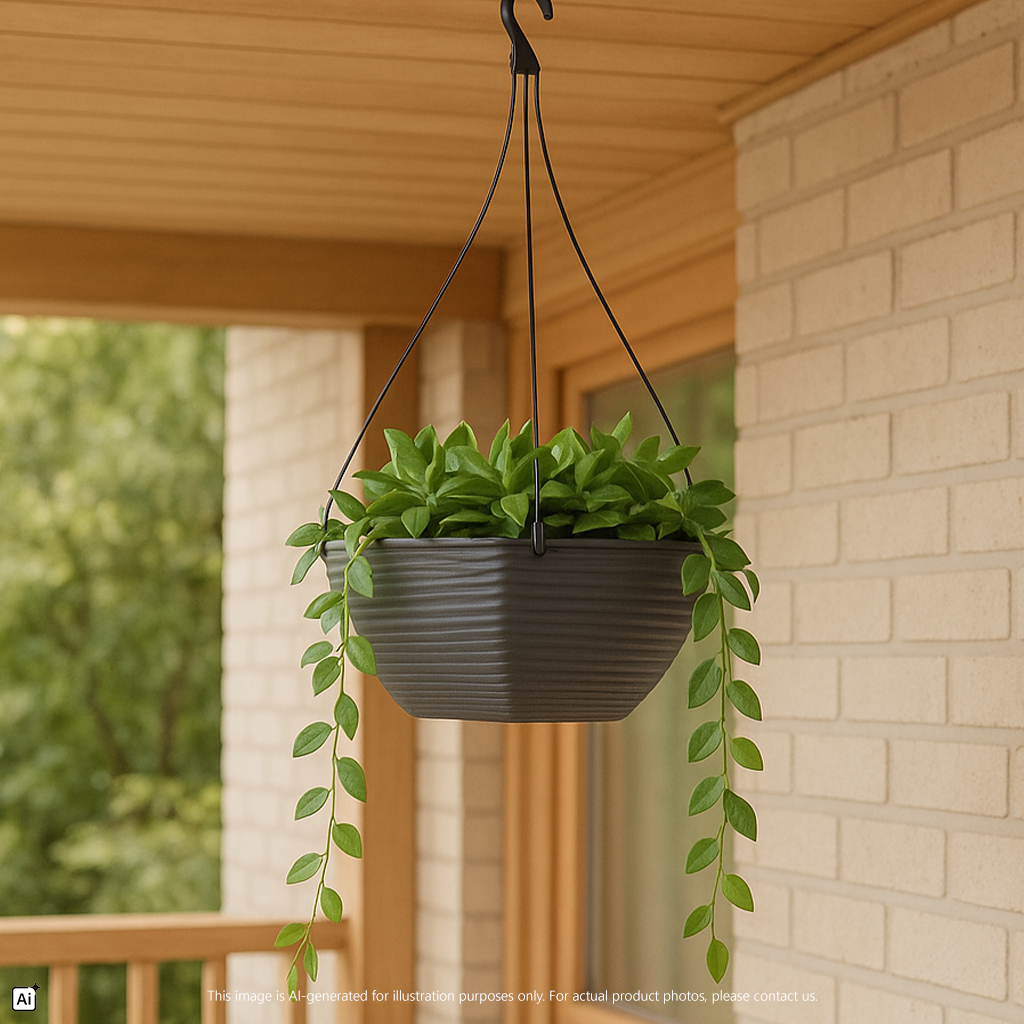 Cascade Hanging Planter Pot https://felton.com.my/product/square-hanging-flower-pot-fbl-2580h-series/ Felton Malaysia