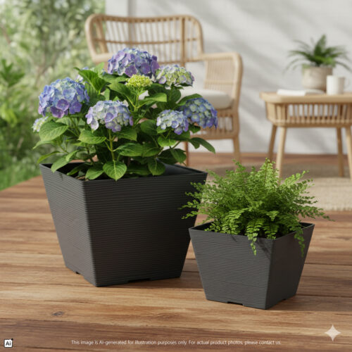 Sylvan Tranquil Planter Pot Series https://felton.com.my/product/square-flower-pot-2490-series/ Felton Malaysia