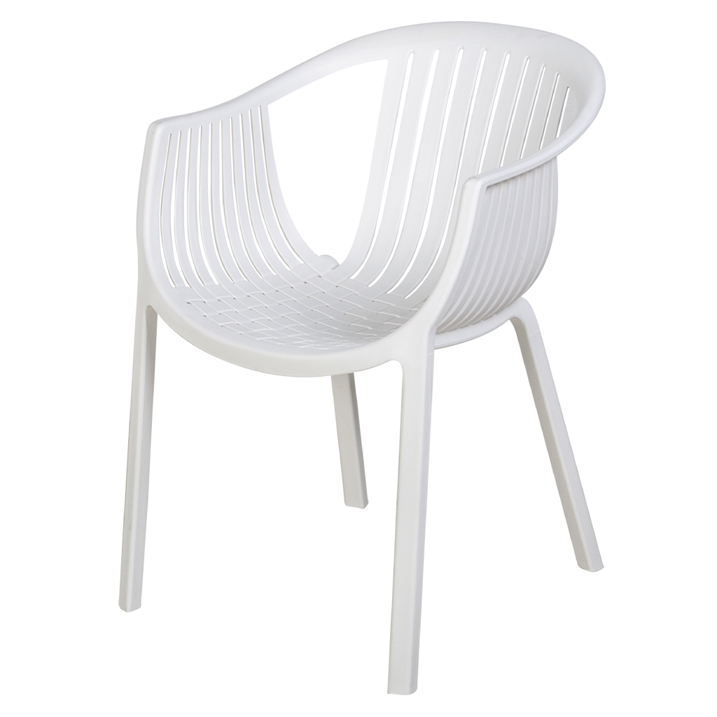 White plastic lounge online chairs