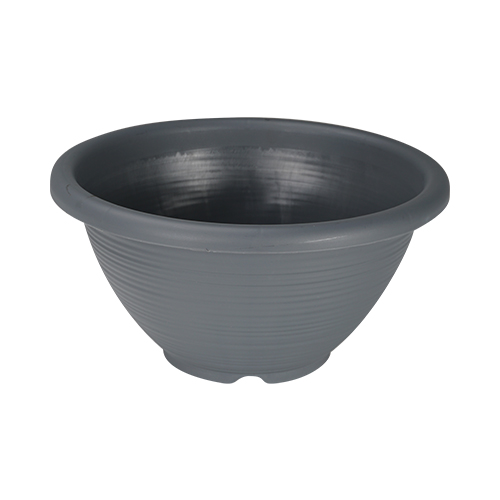 Plastic Round Pot Grey