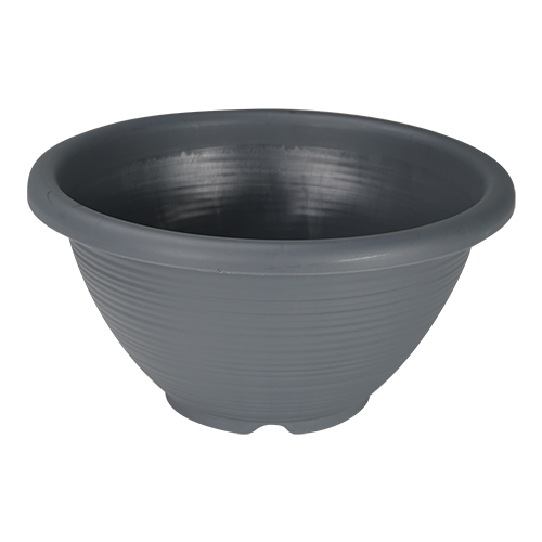 Plastic Round Pot Grey
