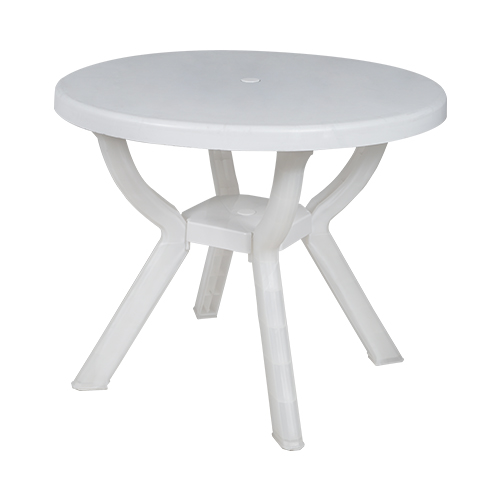 Plastic Round Table White