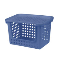 Basket with Cover Blue