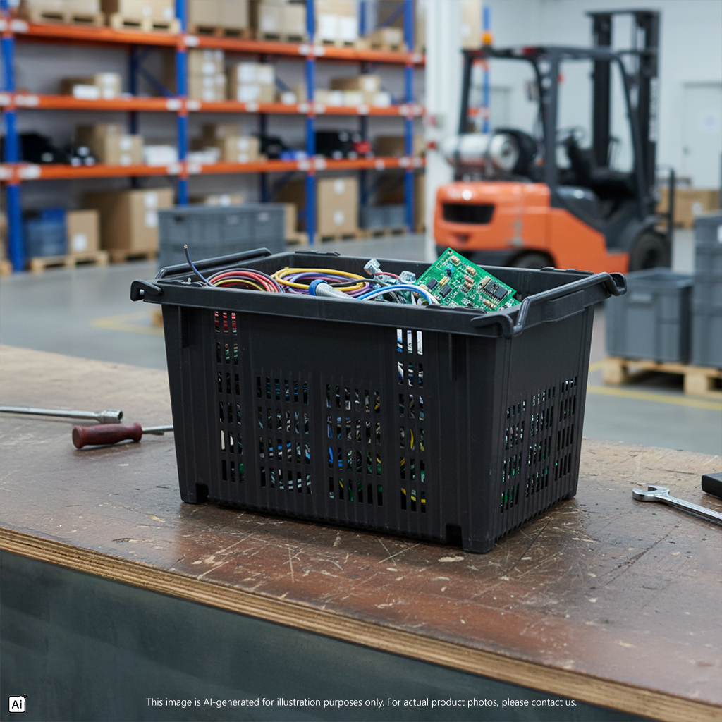 Industrial Stackable Basket 935 https://felton.com.my/product/industrial-stackable-basket-935/ Felton Malaysia