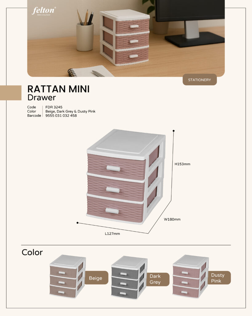 Rattan Mini Drawer https://felton.com.my/product/rattan-mini-drawer/ Felton Malaysia