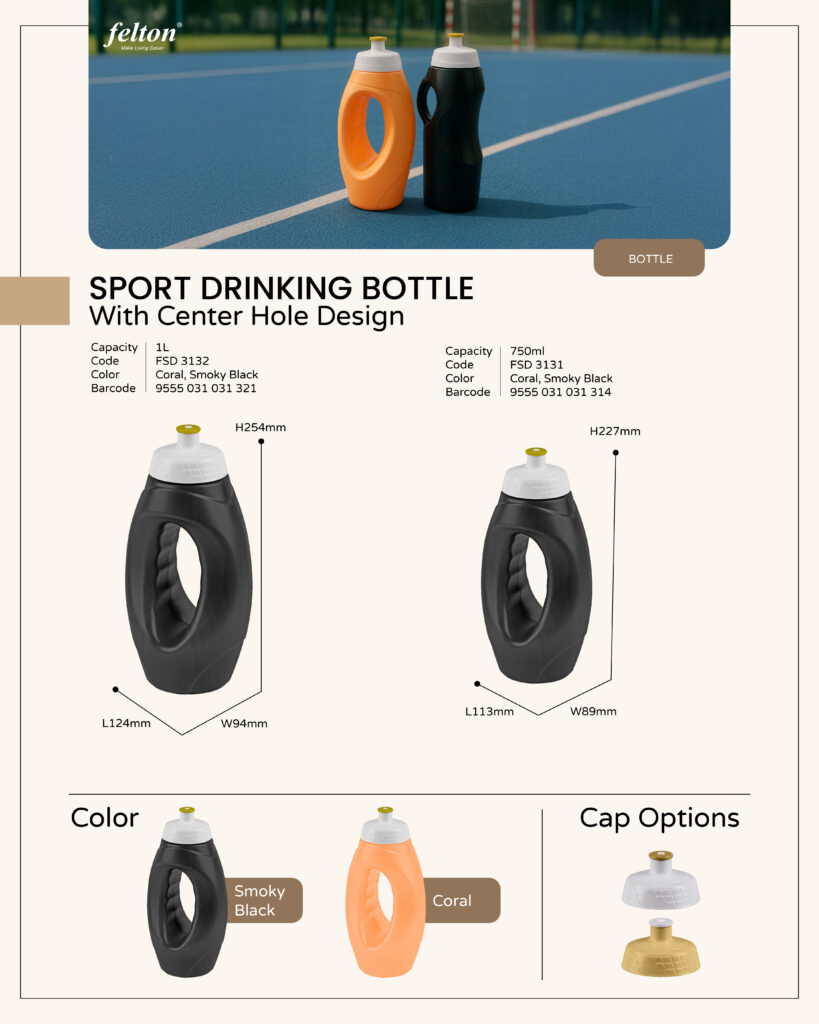 Sport Drinking Bottle with Center Hole https://felton.com.my/product-category/bottle_product/ Felton Malaysia