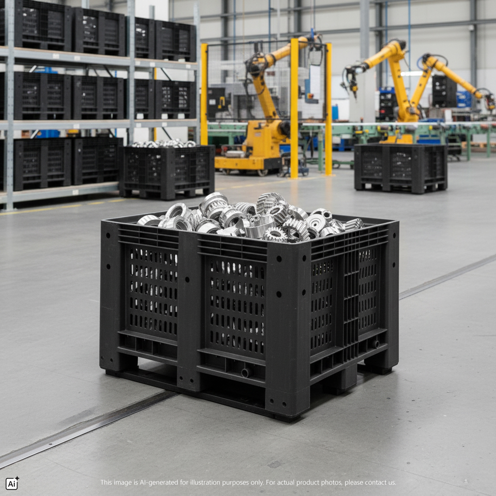 Stackable Heavy Duty Pallet Basket 3067 https://felton.com.my/product/stackable-heavy-duty-pallet-basket-3067/ Felton Malaysia