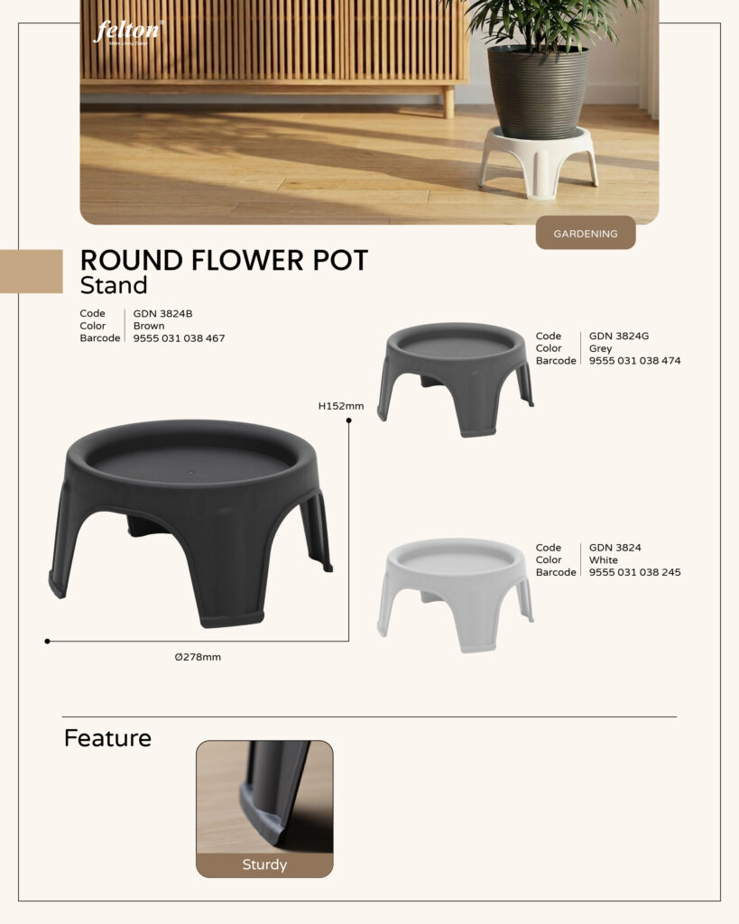 Flower Pot Stand Series https://felton.com.my/product/flower-pot-stand-series/ Felton Malaysia