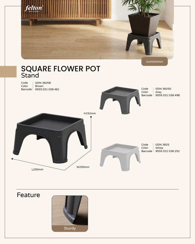 Flower Pot Stand Series https://felton.com.my/product/flower-pot-stand-series/ Felton Malaysia