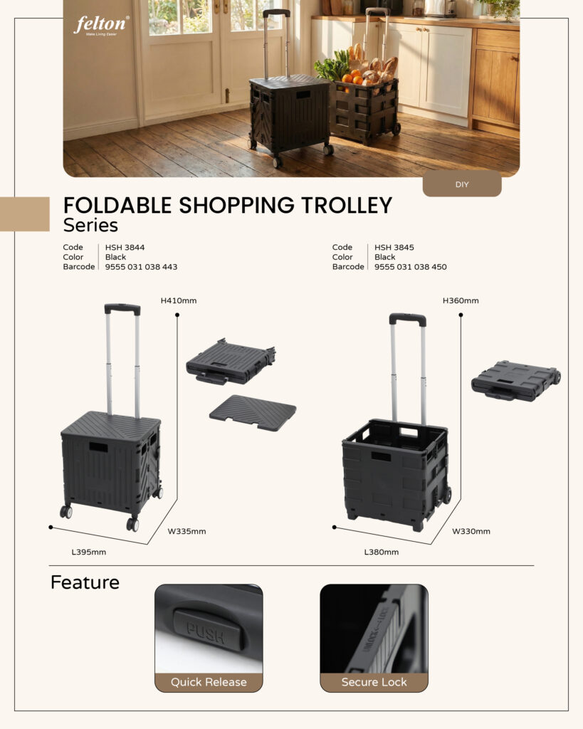 Foldable Shopping Trolley Series https://felton.com.my/product/foldable-shopping-trolley-series/ Felton Malaysia