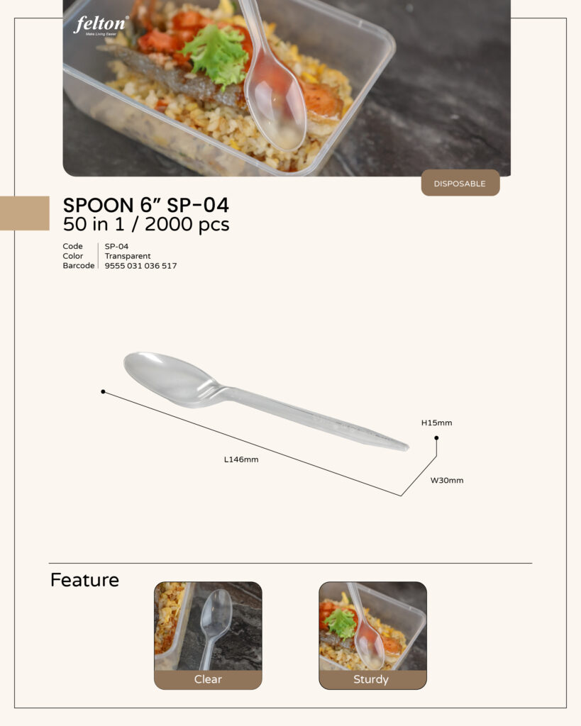Spoon 6" https://felton.com.my/product/spoon-6/ Felton Malaysia