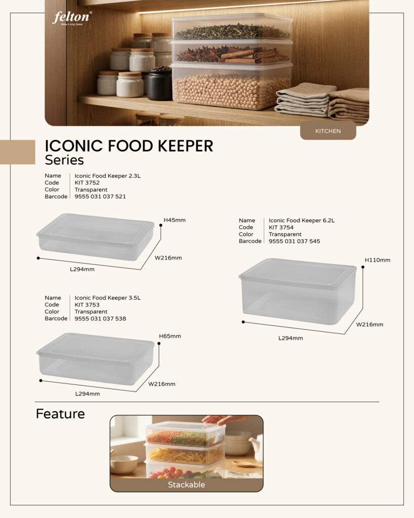 Iconic Food Keeper Series https://felton.com.my/product/iconic-food-keeper-series/ Felton Malaysia