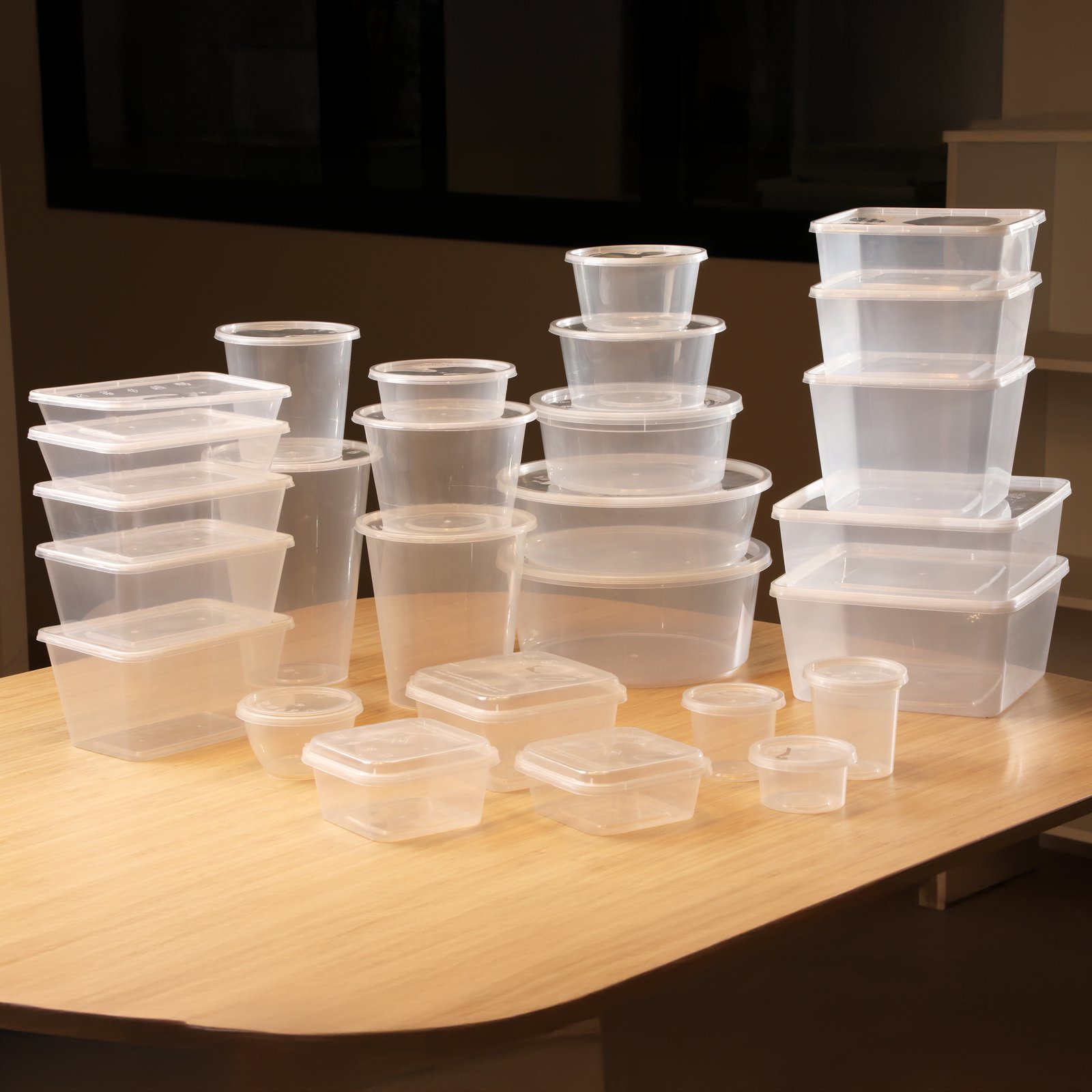 Felton Transparent Disposable Containers — Full Range