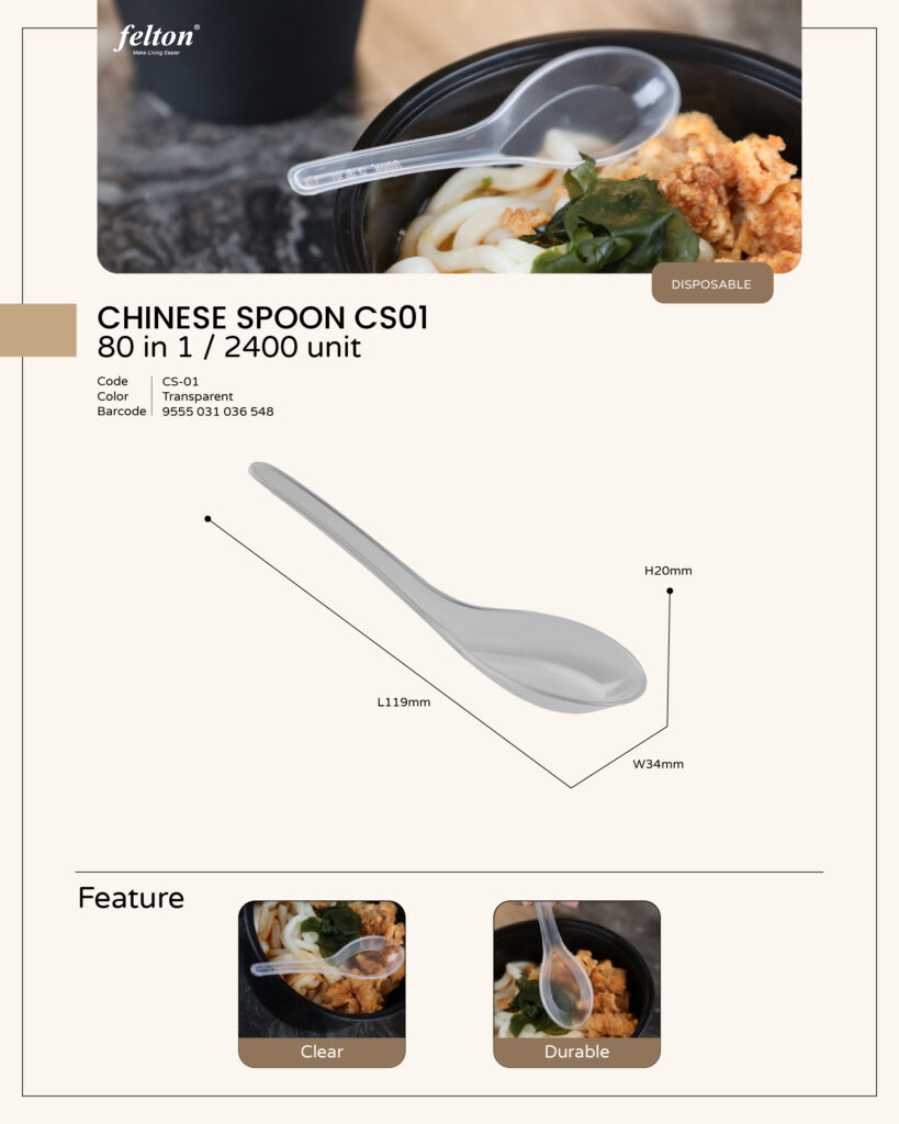 Chinese Spoon https://felton.com.my/product/chinese-spoon/ Felton Malaysia