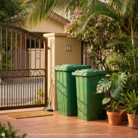 Green Mobile Waste Bin Series