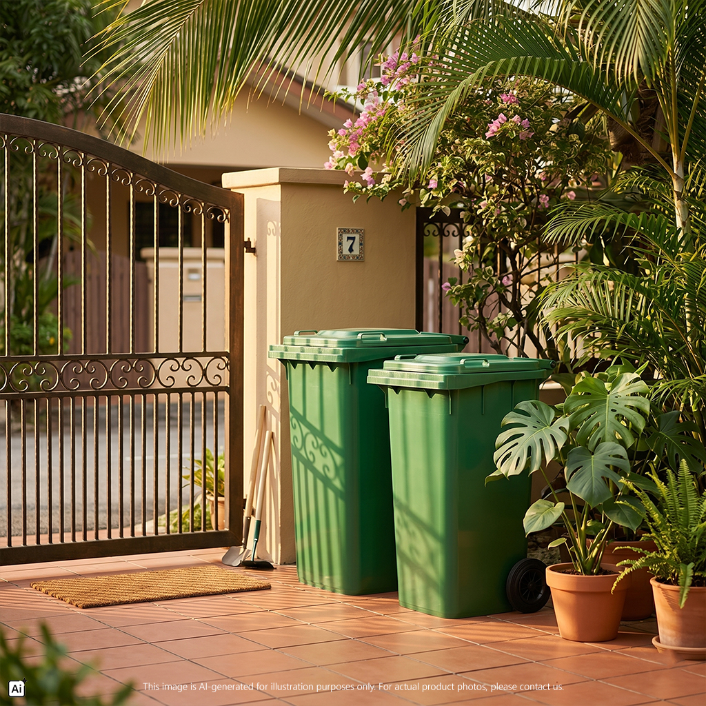 Green Mobile Waste Bin Series https://felton.com.my/product/green-mobile-waste-bin-series/ Felton Malaysia